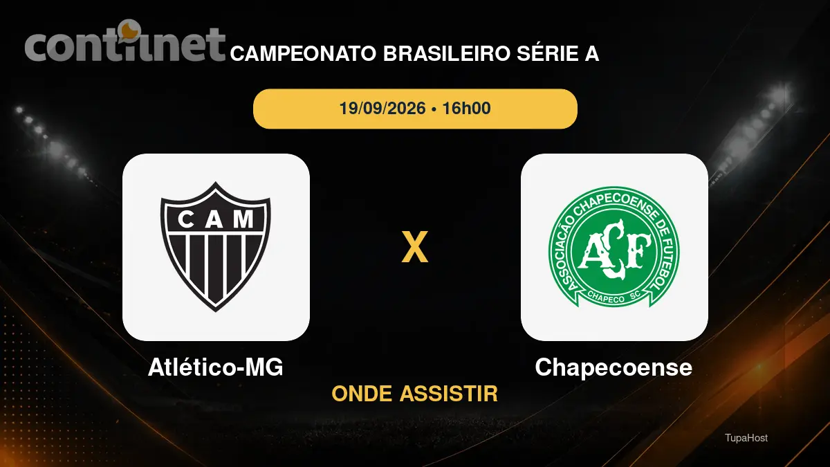 Atlético-MG x Chapecoense onde assistir
