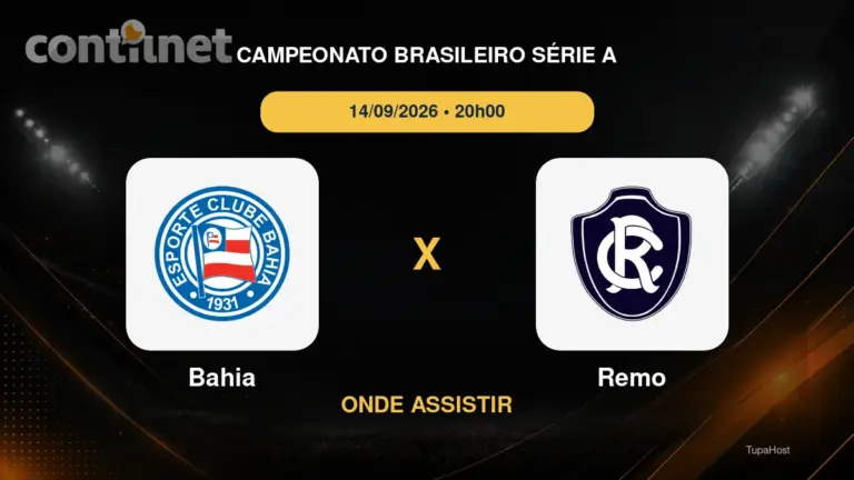 Bahia x Remo onde assistir
