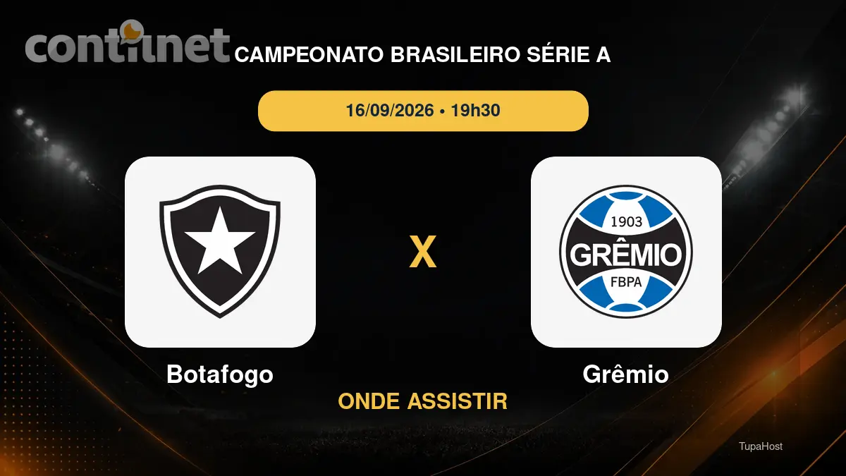 Botafogo x Grêmio onde assistir