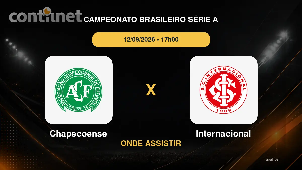 Chapecoense x Internacional onde assistir