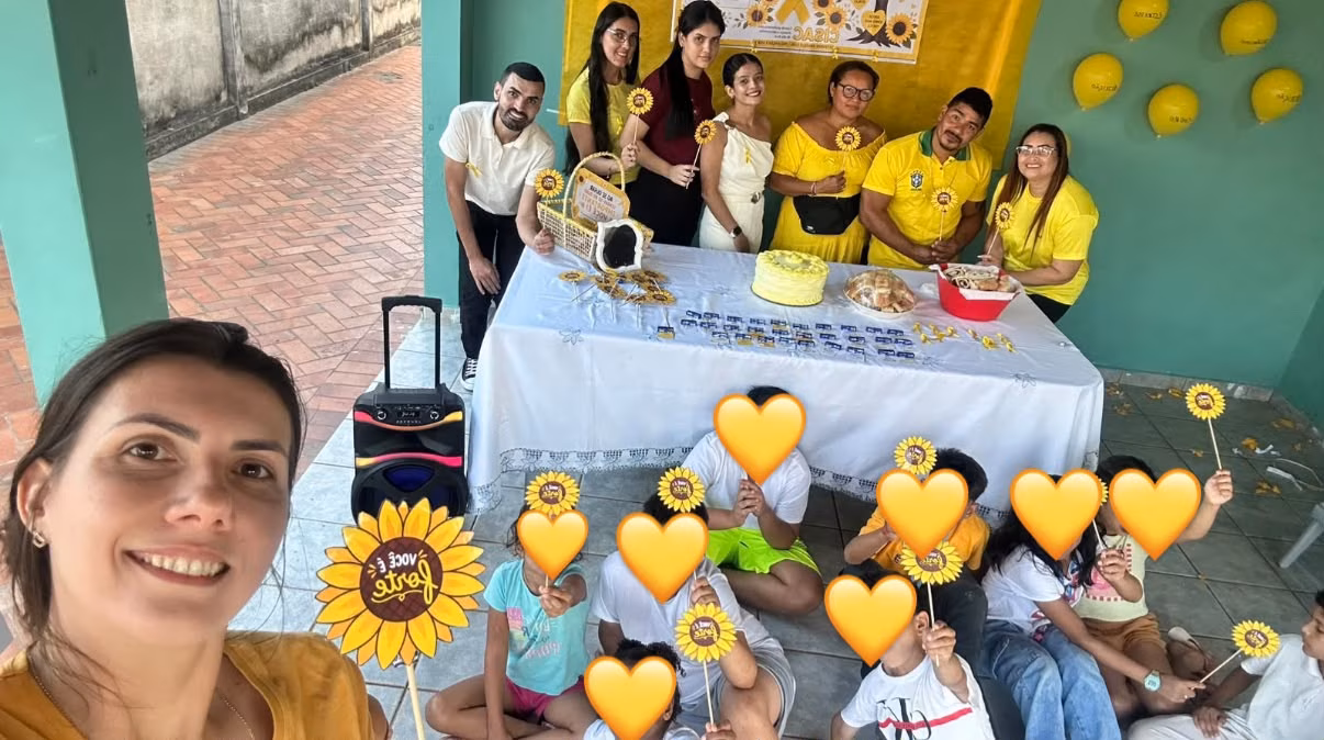 Cisac promove ação do Setembro Amarelo com crianças, adolescentes e servidores