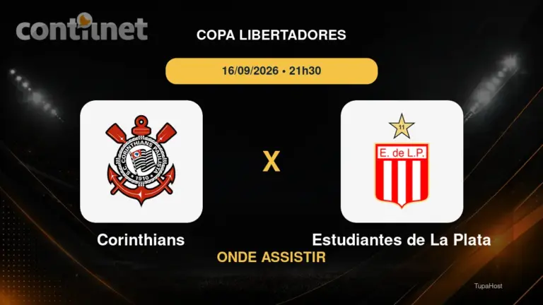 Corinthians x Estudiantes de La Plata onde assistir
