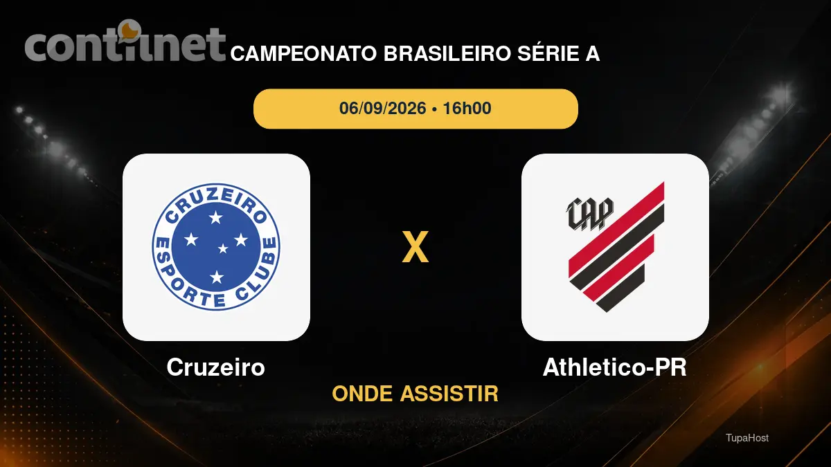 Cruzeiro x Athletico-PR onde assistir
