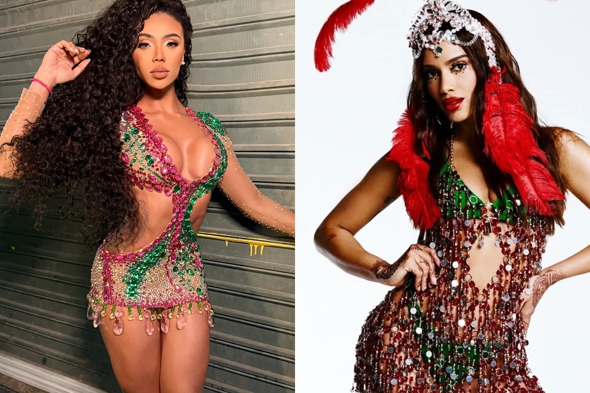 Evelyn Bastos elogia Anitta como rainha de bateria da Grande Rio após alfinetadas