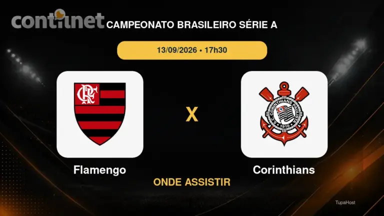 Flamengo x Corinthians onde assistir