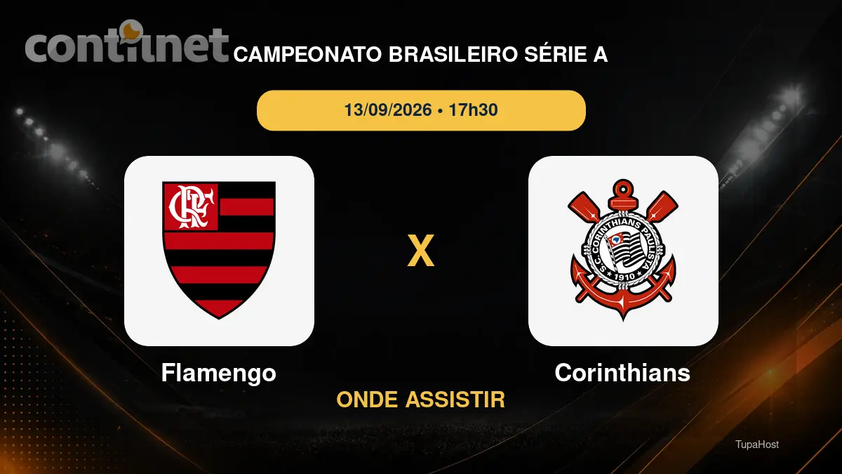 Flamengo x Corinthians onde assistir