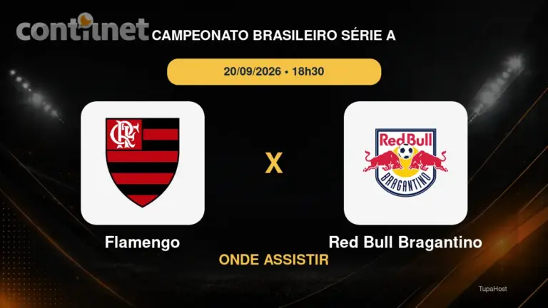 Flamengo x Red Bull Bragantino onde assistir