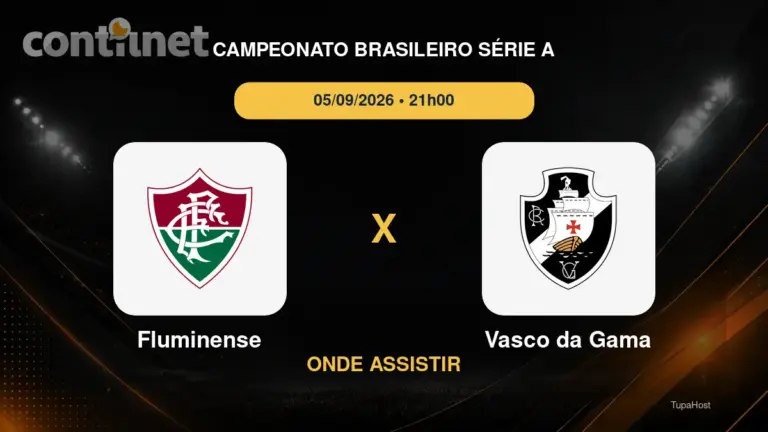 Fluminense x Vasco da Gama onde assistir