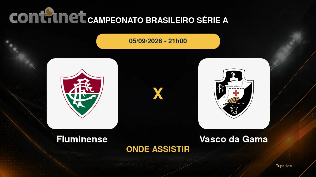 Fluminense x Vasco da Gama onde assistir