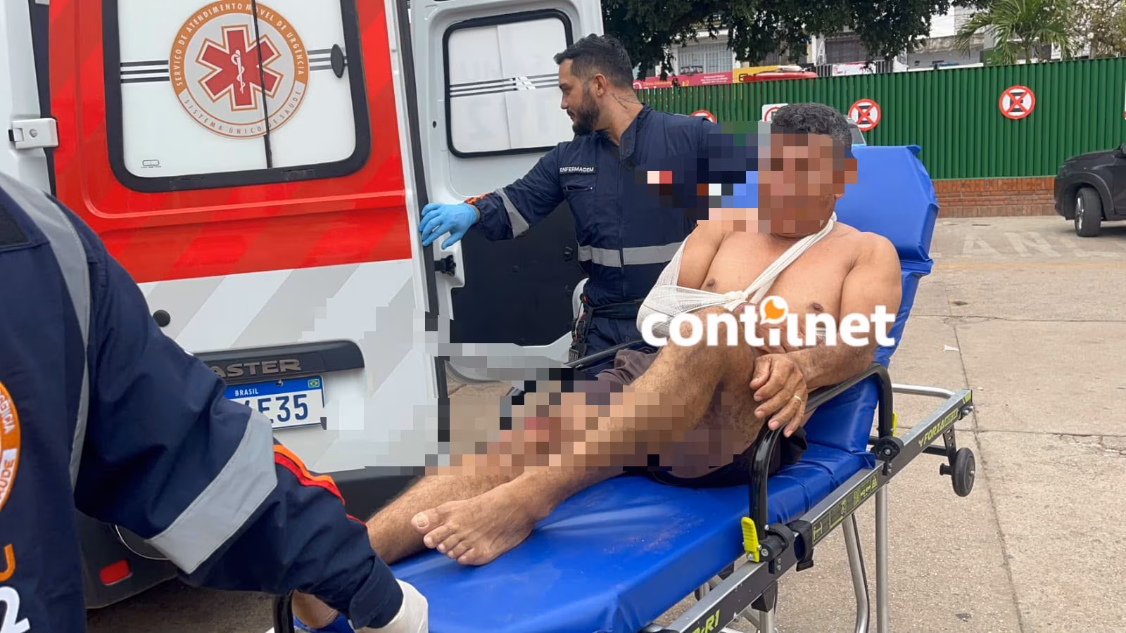 Motociclista sofre fratura após colisão com carro em Rio Branco