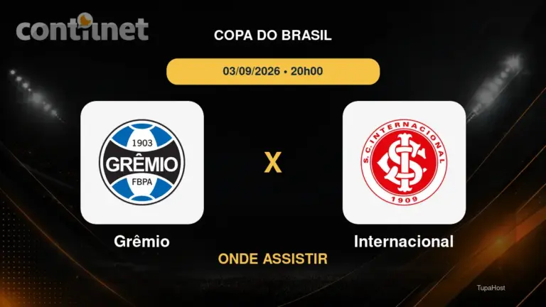 Grêmio x Internacional onde assistir