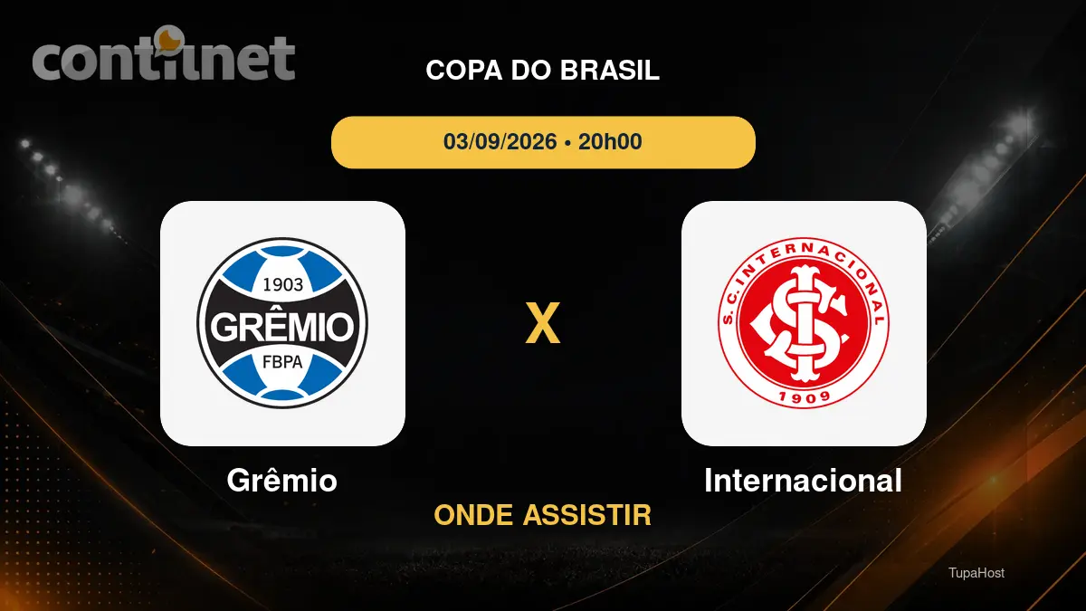 Grêmio x Internacional onde assistir