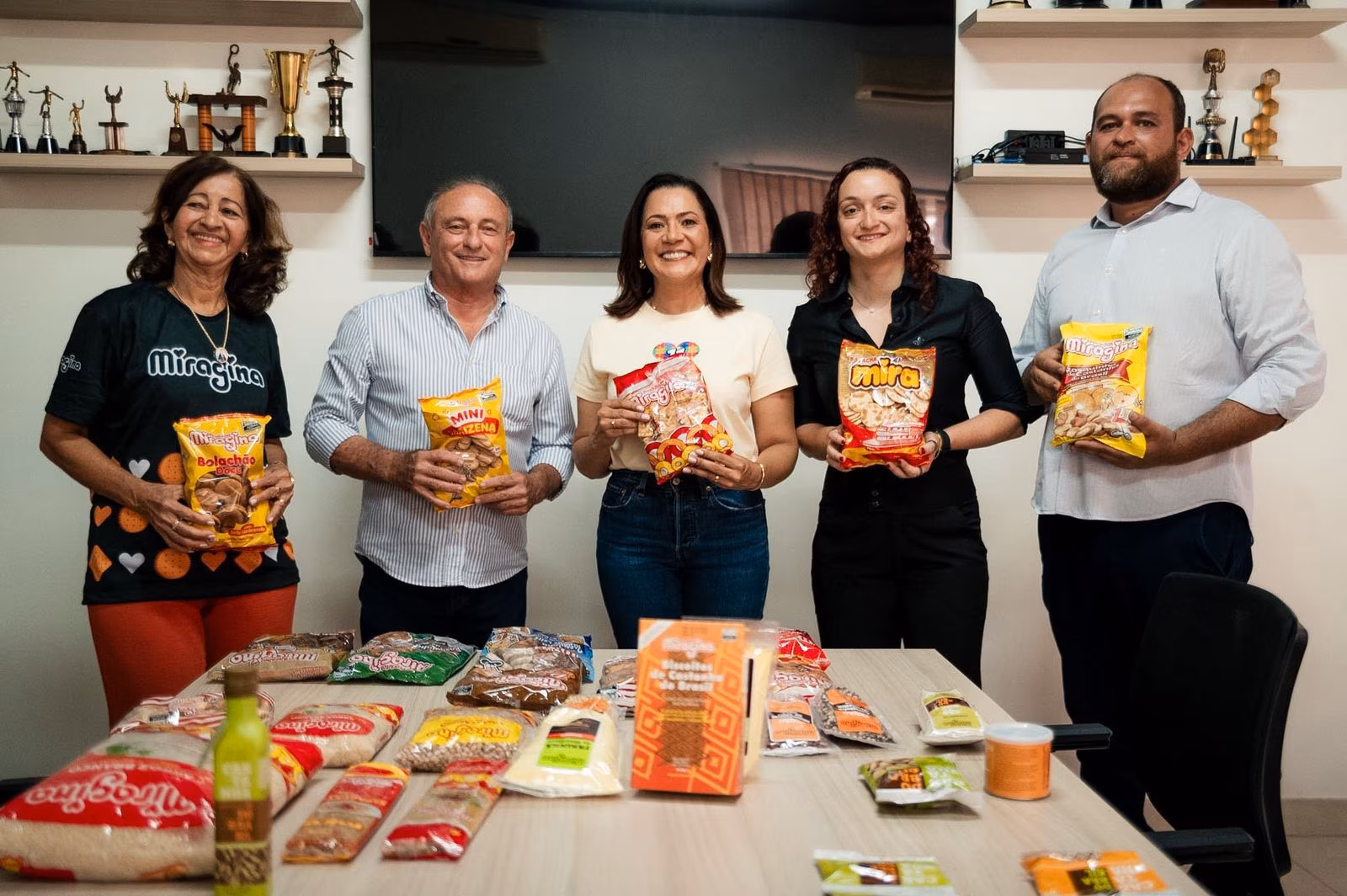 Mailza fez uma visita à Miragina