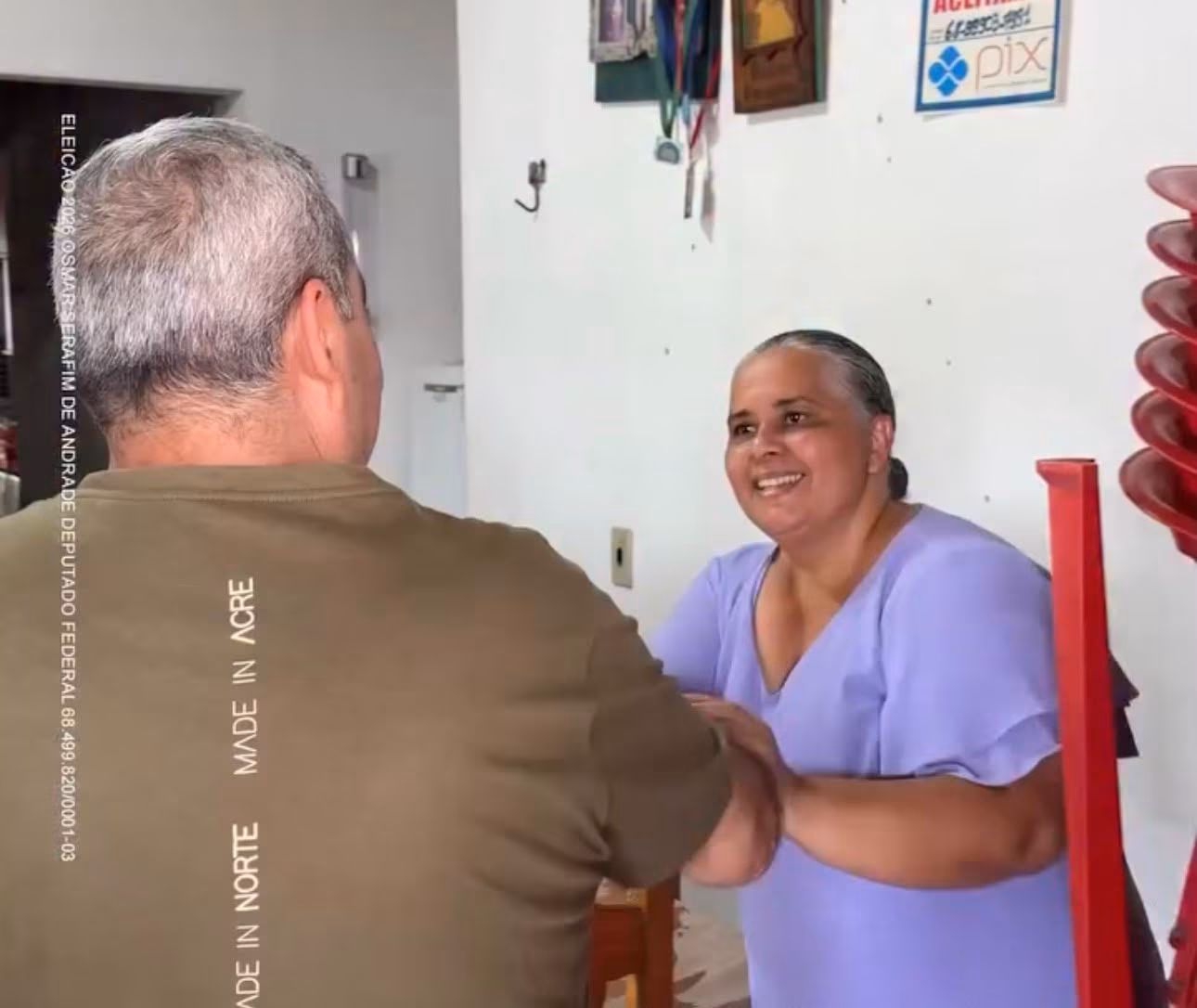 Mesmo em recuperação, Mazinho Serafim mantém visitas a moradores de Sena