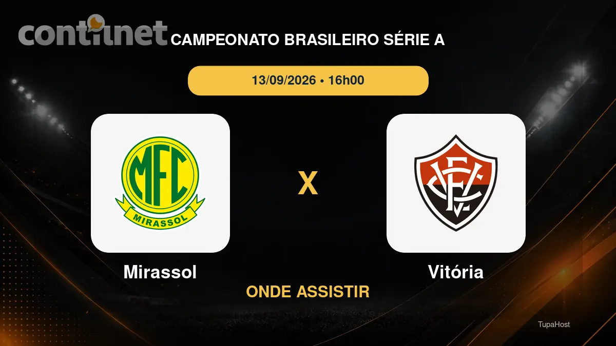 Mirassol x Vitória onde assistir