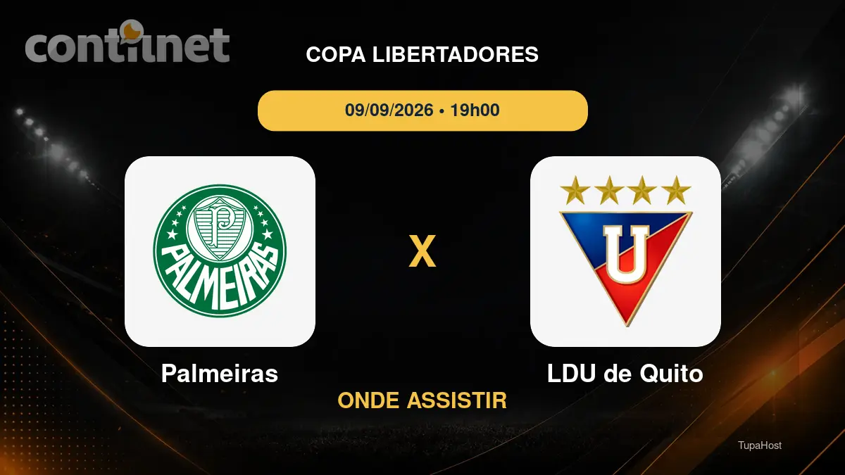 Palmeiras x LDU de Quito onde assistir