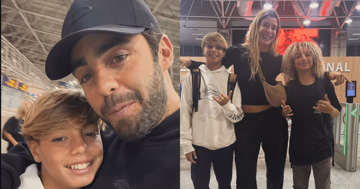 Pedro Scooby leva primogênito ao aeroporto: “Vai para as Maldivas sozinho”