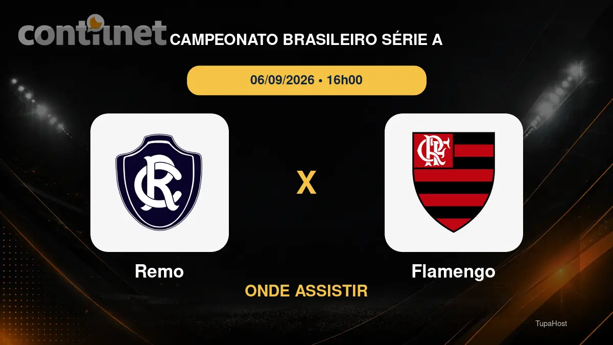 Remo x Flamengo onde assistir