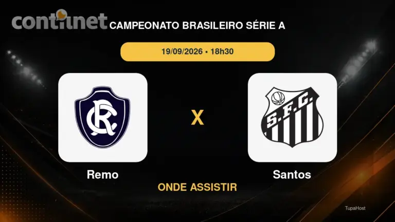 Remo x Santos onde assistir
