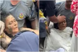 Resgatada após dez dias sob a lama no Nepal passará por cirurgia no joelho