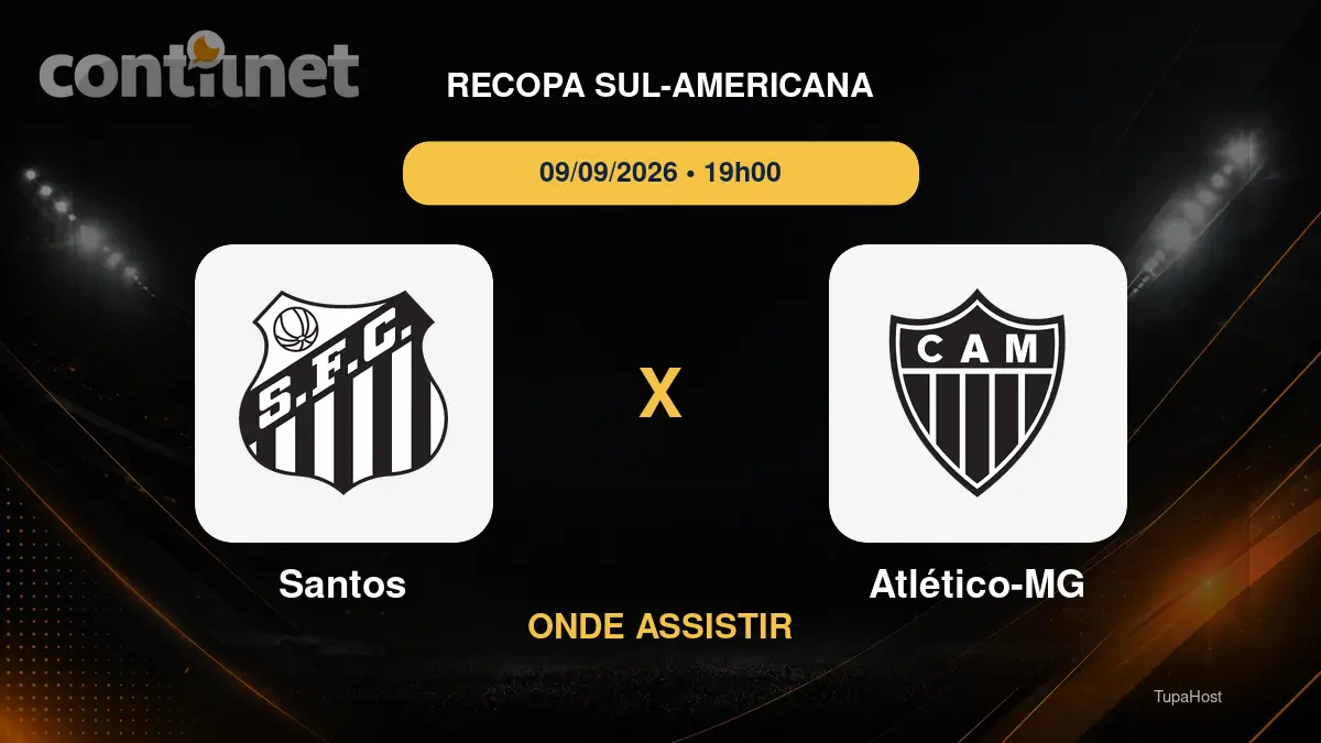Santos x Atlético-MG onde assistir