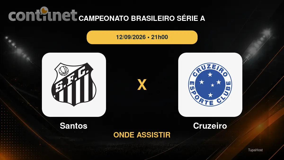 Santos x Cruzeiro onde assistir
