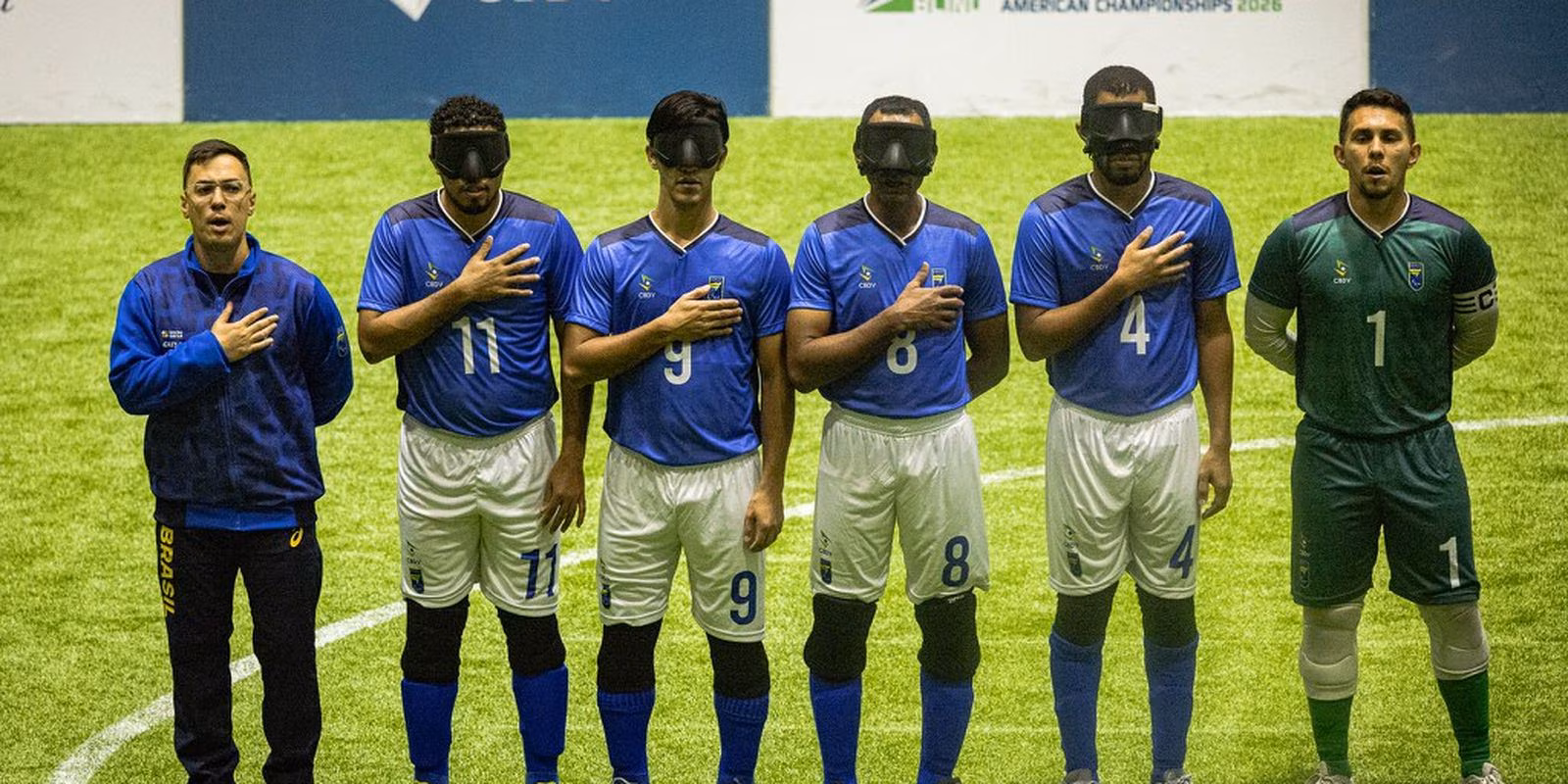 Brasil encara Costa Rica na semi da Copa América de futebol de cegos