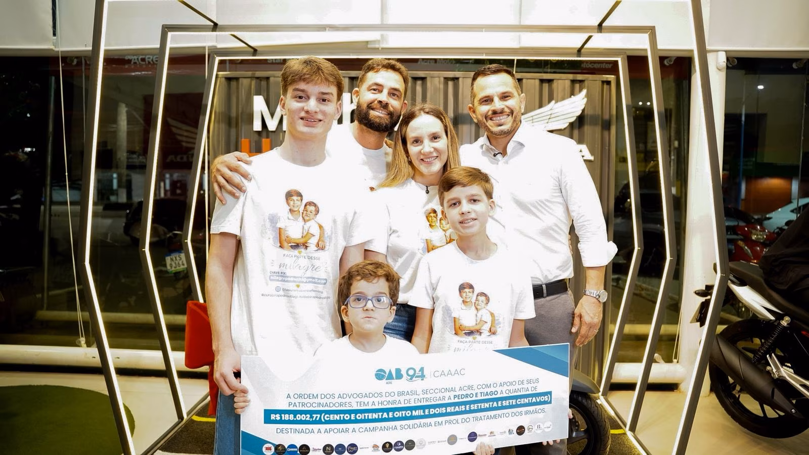 OAB arrecada quase R$ 200 mil em campanha por irmãos com doença rara