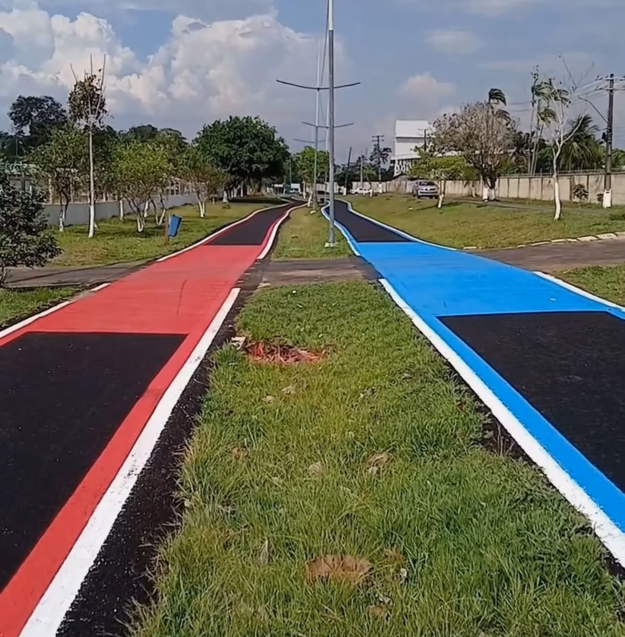 Parque Ipê ganha pistas azul e vermelha: “Petista corre aqui, bolsonarista ali”