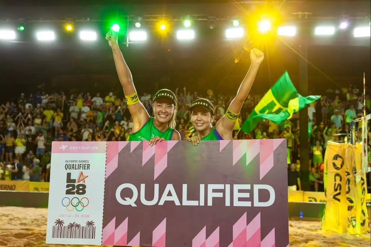 Brasil garante vagas no vôlei de praia para os Jogos Olímpicos de 2028